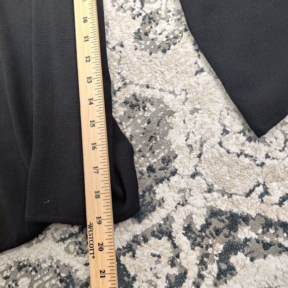 Revamped Women's Jumpsuit Size M Black Surplice Ruffles Summer Party Elegant - Picture 9 of 11